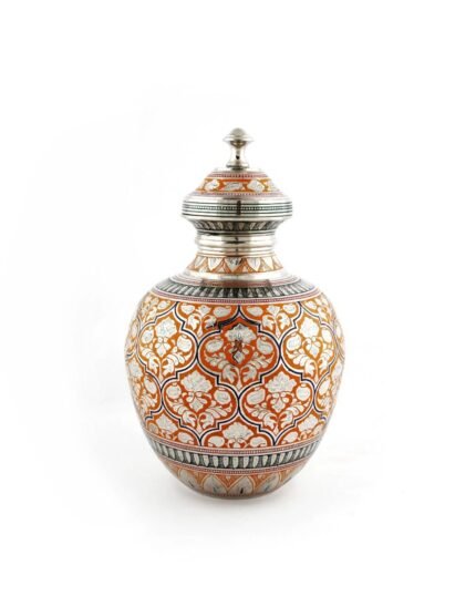 Brass Handcrafted Kalash Red
