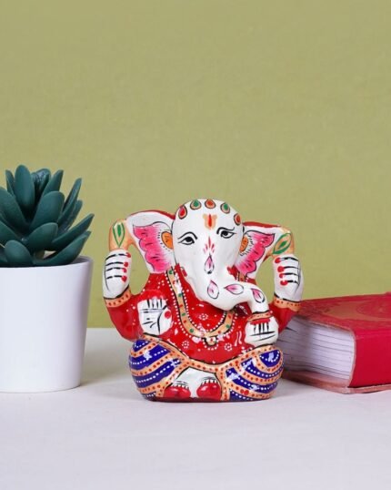 Metal Handcrafted small Lord Ganesha - 3 inch